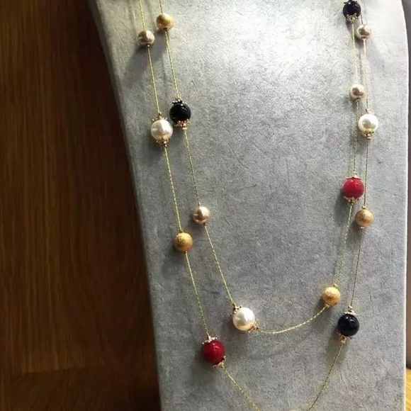 🎯 - Multilayer color bead necklace - Picture 3 of 3